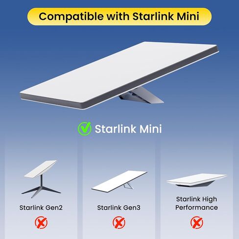 for Starlink Mini Mount Roof, Starlink Mini Tripod Adapter Aluminum 1/4 Inch Mount Base with 2X Magnetic Base, Starlink Mini Accessories for Travel Essentials/Vans/RV/Camping in Saudi Arabia