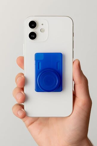 Get A Grip Now - Magnetic Wallet Phone Grip – MagSafe Compatible, Translucent Design, Slim and Lightweight, Grip for Smartphone (Wal-PhoneGrip- Clear) in Saudi Arabia