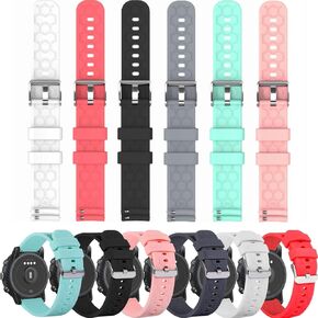 E ECSEM 6-Pack Compatible for KEEPONFIT K35 Watch Bands, Soft Silicone Replacement Straps Adjustable Sport Wristbands for KEEPONFIT K35 Smartwatch Bands for Women&Men