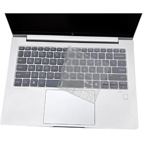 Silicone Keyboard Cover Skin Compatible for 2024 HP EliteBook x360 830 G11 13.3", HP EliteBook 835 G11 13.3" & HP EliteBook 845 G11 14", HP Zbook Firefly 14 G9 G10 G11 14" (Clear)
