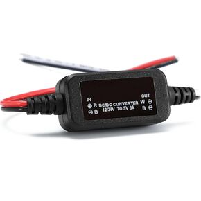 DC 12V/24V to 5V Voltage Converter, DC 8-30V to 5V, 2.5A/3A, 15W Power Adapter Buck Converter, Voltage Transformer, for Robotics, Cars, LED Lighting and More