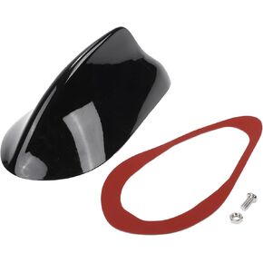 1 Pcs Universal Shark Fin Antenna Cover Signal Roof Aerial for Car SUV Truck Offroad ABS Material with Adhesive Base Black