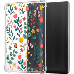 CoBak Clear Case for 6" Kindle 10th Generation 2019 - Ultra-Slim Soft TPU Transparent Cover,Lightweight & Durable Protection with Printed Pattern