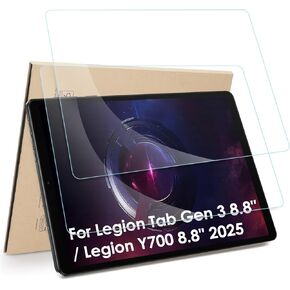 2-Pack Screen Protector Compatible with Lenovo Legion Tab Gen 3 (2025) 8.8"/ Legion Y700 8.8" (2025/2024/2023), [HD Clarity] [9 Hardness] Tempered Glass