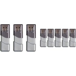 PNY 64GB Turbo Attaché 3 USB 3.0 Flash Drive 3-Pack & 32GB Turbo Attache 3 USB 3.0 Flash Drive 5-Pack