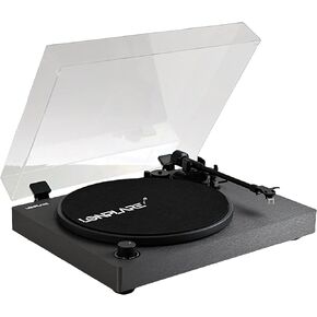 Professional Grade Turntable 2-Speed Record Player, Anti-Resonance Aluminum Platter, Adjustable Counterweight, Anti-Skating Weight, RCA Outputs Built-in Phono Preamp for Audiophile/Studio/DJ Use