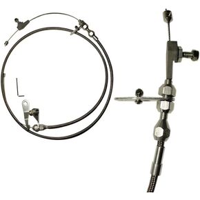 لجميع مجموعة فورد C6 C-6 Kick Kick Down Cable Kit ، مجموعة الأسلاك غير المصقولة مصقولة من غير القابل للصدأ
