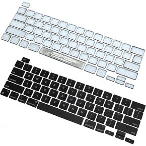 HAWSON US A2338 Keyboard Keycaps Keys Replacement for MacBook Pro Retina 13" A2338 M1 M2 Key Cap 2020 2022 Year EMC 3578, EMC 8162 (Black)