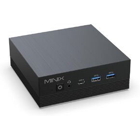 MINIX Z150-0dB Fanless Mini PC, Intel N150, 16GB DDR4, 512GB M.2 PCIe Gen3 x 4 NVMe SSD Mini Desktop Computer, 4K Dual Display/2.5G LAN/USB3.2/USB-C/Vesa Mount/Auto Power On for Offfice Business