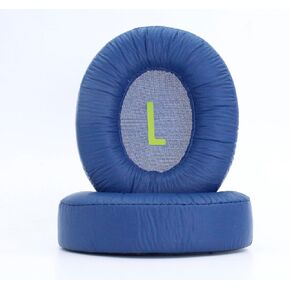 JR460 Replacement Ear Pads, Compatible with JBL JR460 Headphone Ear Pads, Made of Soft Frog Leather and Memory Foam, Repair Accessory Replacement Ear Pads*2 + 1 Headband (Blue)