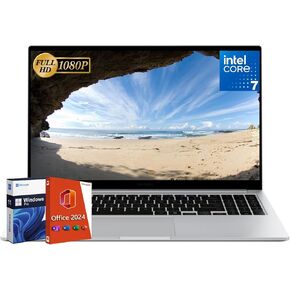 SAMSUNG Galaxy Book4 Business Laptop, Intel 10-Core 7-150U(Beats i7-1335U), 15.6" FHD Display, 16 GB RAM, 1 TB SSD, Backlit Keyboard, 32GB UFD, Windows 11 Pro & Microsoft Office 2024 Lifetime