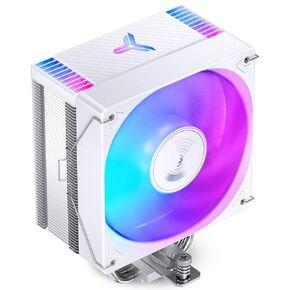 JONSBO CR1000 EVO Color CPU Cooler White,Silent Series CPU Air Cooler,CPU Fan,RGB Automatic Light（4pin H154mm, 4 Copper Heat Pipe AM4/AM5/Intel LGA1851/1700,120mm PWM,Top Cover RGB, White