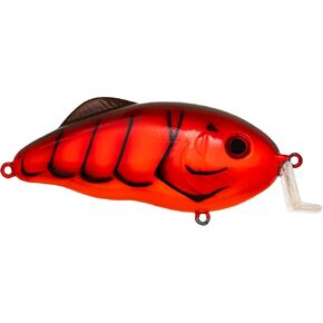 Strike King Hybrid Hunter Fishing Lure, Shallow Diving Crankbait, 90-Degree Bill, Reflective 3D Eyes, Loud Rattle, Dives 3 to 5-Feet, 1-Ounce, Size 2 Treble Hooks