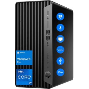 HP 2025 Elite Tower G9 Business Desktop Computer, 13th Gen Intel 16-Core i7-13700, 16GB DDR5 RAM, 1TB PCIe SSD, Ultra-Quiet Design Triple 4K Monitor Support, RJ-45, Type-C, KB & Mouse, Windows11 Pro