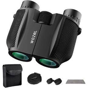 10x25 High Powered Binoculars for Adults - Wozel Compact Binoculars for Kids with Large View - Small Pocket Binoculars for Bird Watching Hunting Stargazing Cruise Ship Travel Hiking