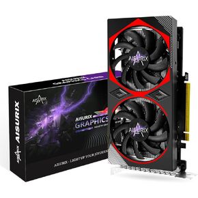 Aisurix RTX 2060 Super Graphics Card 8GB GDDR6 1440p/4K Gaming GPU - Real-Time Ray Tracing & AI DLSS 3.0 with Dual Fans Ultra-Silent 1650MHz Boost with DP/HDMI Display Tarjeta Gráfica
