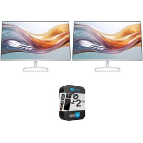 HP 94F46AA 527sw Series 5 27" FHD 1080p 100Hz 16:9 IPS Dual Monitor Bundle with 2 Year CPS Enhanced Protection Pack