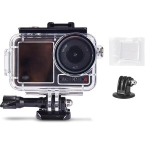 Waterproof Case for DJI OSMO Action Camera Accessories, Housing Case Protective Shell with Anti Fog Inserts Suitable for Underwater Diving Photography 200FT/61M