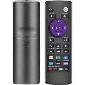 Universal Remote for Roku Boxes & TVs - Supports TCL, Sanyo, LG, RCA, Philips, HITACHI, ONN, Insignia, Hisense, Sharp, JVC - Roku 1/2/3/4 HD LT XS XD IR