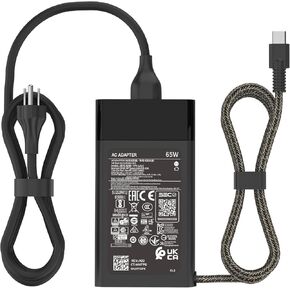 New 65W 20V 3.25A USB Type C Power Supply Cord Fit for HP Elitebook Spectre x360, Envy X2, Chromebook X360 11 12 13 14, Pavilion, Elite x360 x2 ProBook Travel Laptop Charger Replacement AC Adapter