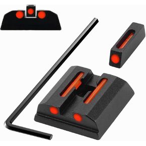 Fiber Optic Green Red Sights for Taurus G2C G2S G3 w/o PT111 G2 PT140 G2 709 740 TX22 No Tritium Sights Set with Assembly Tools