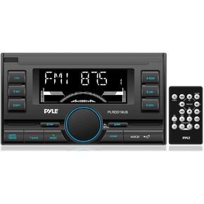Pyle PLRDD19UB Bluetooth Digital Receiver with USB/SD Card Readers, AM/FM Radio, AUX Input, Remote Control, Double-DIN
