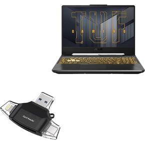 BoxWave Smart Gadget Compatible with ASUS TUF Gaming F15 (15.6 in) - AllReader SD Card Reader, microSD Card Reader SD Compact USB - Jet Black
