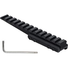 ohhunt Optic Riser 1/2 inch Height Picatinny Riser Low Profile Rail Riser 5.47 inch Length Red Dot Riser Mount Black