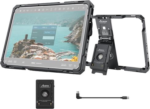 Accsoon PowerCage II iPad Cage Protective iPad Case for iPads Gen 7,8,9,10,11 & i-Pad Air 3,4,5,6,7 & iPads Pro 10.5inch & 11inch M4, M5 Tablet Cage, Use with SeeMo/SeeMo 4K/CineView for Monitoring in Saudi Arabia