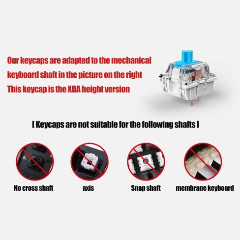 131 Keys PBT Japanese Keycaps XDA Profile White Grey Simple Style Suitable for Cherry Gateron MX Switches Mechanical Gaming Keyboard in Saudi Arabia