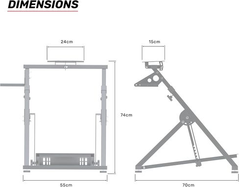 GT Omega Apex Racing Wheel Stand for Logitech Fanatec Clubsport Thrustmaster Gaming Wheel Wheel Mount و Syfter Mount ، TX T500 T300 G29 G920 PS4 Xbox قابلة للطي قابلة للإمالة للتحكم في السباق in Saudi Arabia