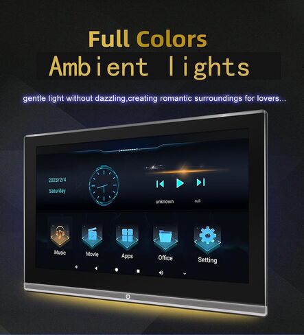 14 بوصة Android12 4K مسند فيديو مشغل مع USB ، HDMI داخل/خارج ، بطاقة SD ، مقبس سماعة الرأس ، مشغل فيديو محمول مع شاشة تعمل باللمس مع Bluetooth ، FM و 2G RAM+32G （2PCS） in Kuwait