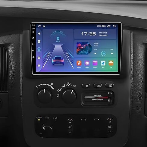 9" 4G+64G Android 13 Car Stereo fit for Dodge Ram 1500 2500 3500 2003 2004 2005 IPS Touchscreen Double Din Car Radio Stereo w/Wireless Carplay Android Auto GPS Navigation WiFi BT SWC Backup Camera Mic in Kuwait