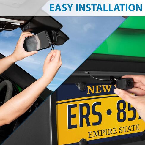 4k Mirror Dash Cam with GPS & Night Vision-10'' Touchscreen Rearview Camera for Cars & Trucks, Front & Rear Dash Cam, Loop Recording, G-Sensor, 170° Wide Angle, Easy Installation in Saudi Arabia