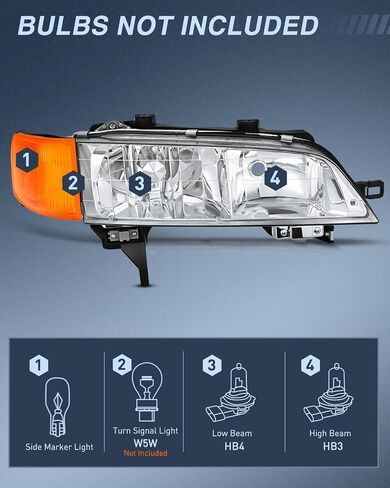 مجموعة المصابيح الأمامية Nilight متوافقة مع 2016 2017 2018 Honda HRV HR-V غطاء أسود كهرماني عاكس عدسة شفافة مجموعة المصابيح الأمامية استبدال السائق وجانب الركاب in Saudi Arabia