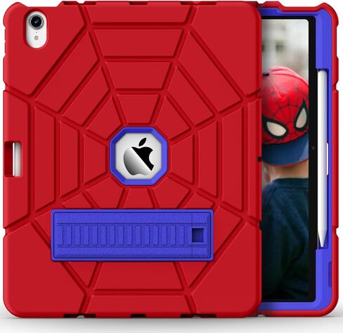 Grifobes for iPad Air 13 inch (M3/M2) 2025/2024, Heavy Duty Shockproof Rugged Protective Cover with Pencil Holder Built-in Stand for i Pad Air 6th Gen 13" for Kids Boys (Red+Blue) in Saudi Arabia