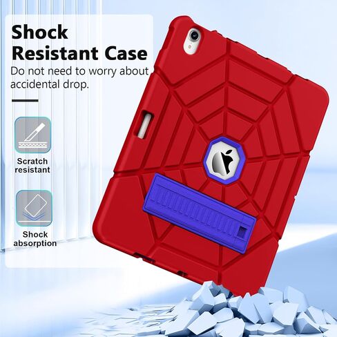 Grifobes for iPad Air 13 inch (M3/M2) 2025/2024, Heavy Duty Shockproof Rugged Protective Cover with Pencil Holder Built-in Stand for i Pad Air 6th Gen 13" for Kids Boys (Red+Blue) in Saudi Arabia