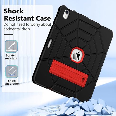 Grifobes for iPad Air 13 inch (M3/M2) 2025/2024, Heavy Duty Shockproof Rugged Protective Cover with Pencil Holder Built-in Stand for i Pad Air 6th Gen 13" for Kids Boys (Red+Blue) in Kuwait