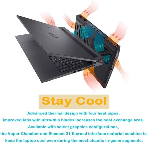 Dell G15-G5530 Gaming Laptop - Office 2024 Lifetime & Windows 11 Pro, Intel 14-Core i7-13650HX, NVIDIA GeForce RTX 4060, 15.6" FHD 120Hz Display, Wi-Fi 6, Backlit Keyboard, 32GB DDR5, 1TB SSD in Saudi Arabia