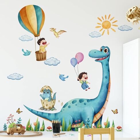Large Dinosaur Wall Stickers Decals,3D Large Dinosaur Wall Stickers Decoration for Boys Bedroom Baby Kids Nursery Room Classroom Decor in Saudi Arabia