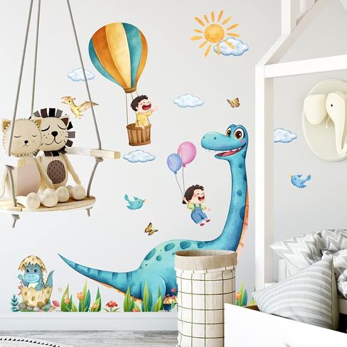 Large Dinosaur Wall Stickers Decals,3D Large Dinosaur Wall Stickers Decoration for Boys Bedroom Baby Kids Nursery Room Classroom Decor in Saudi Arabia