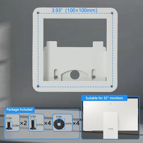 M8 Vesa Mount Adapter Compatible with Samsung M80B Series 32in 4K Monitor for 2022 M8, M80B, 32M80B, 32BM80, LS32BM801，LS32BM80B，LS32BM80G，LS32BM80P（Not Compatible with 2023 M80C and M80D） in Kuwait