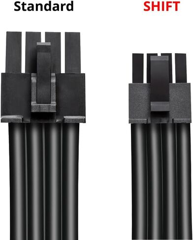 Cablemod Basics C-series 12v-2x6 12VHPWR StealthSense 90 ° PCIe كابل Corsair (المتغير A ، 16 إلى 3 × 8 دبوس) in Kuwait