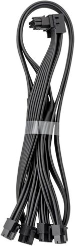 Cablemod Basics C-series 12v-2x6 12VHPWR StealthSense 90 ° PCIe كابل Corsair (المتغير A ، 16 إلى 3 × 8 دبوس) in Kuwait