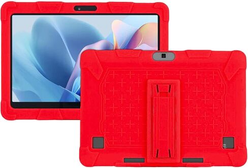 Case for Fusion5 FWIN232 Plus / 232 Pro N5 Tablet 10.1 inch,Soft Silicone Protector Cover,Kids Friendly,Adjustable Stand Tablet Cover,4 Corners Thicken Shockproof,Black in Saudi Arabia