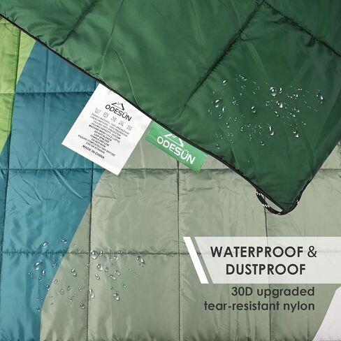 Puffy Camping Blanket Packable Waterproof Camping Blankets for Cold Weather Large Outdoor Blanket Warm Lightweight Hiking Blanket Down Alternative Puffy Blanket 78" x 55" in Saudi Arabia