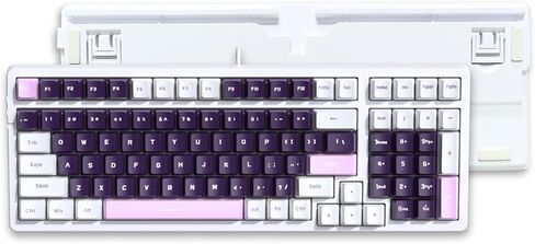 لوحة مفاتيح ألعاب ميكانيكية 100 مفتاح Mechanical ، لوحات مفاتيح مفاتيح حمراء ، إضاءة خلفية RGB ، لوحة مفاتيح سلكية 98 ٪ للعبة والمكتب in Kuwait