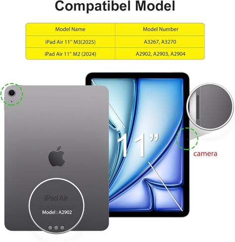 SPARIN 2 Pack Screen Protector for iPad Air 11 Inch M4/M3/M2(8th/7th/6th) in Saudi Arabia