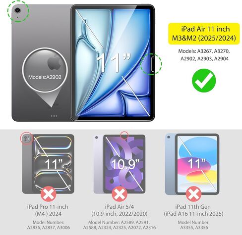 SPARIN 2 Pack Screen Protector for iPad Air 11 Inch M4/M3/M2(8th/7th/6th) in Saudi Arabia