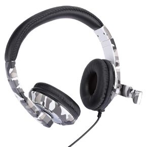 HeadMounted Headset, Gaming Headphone, Computer Game Lovers for PS4 White Camouflage Music Lovers